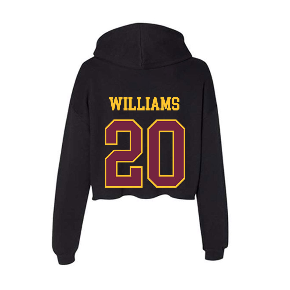 Arizona State - NCAA Football : Maurice Williams - Classic Shersey Women's Crop Fleece Hooded Sweatshirt-1