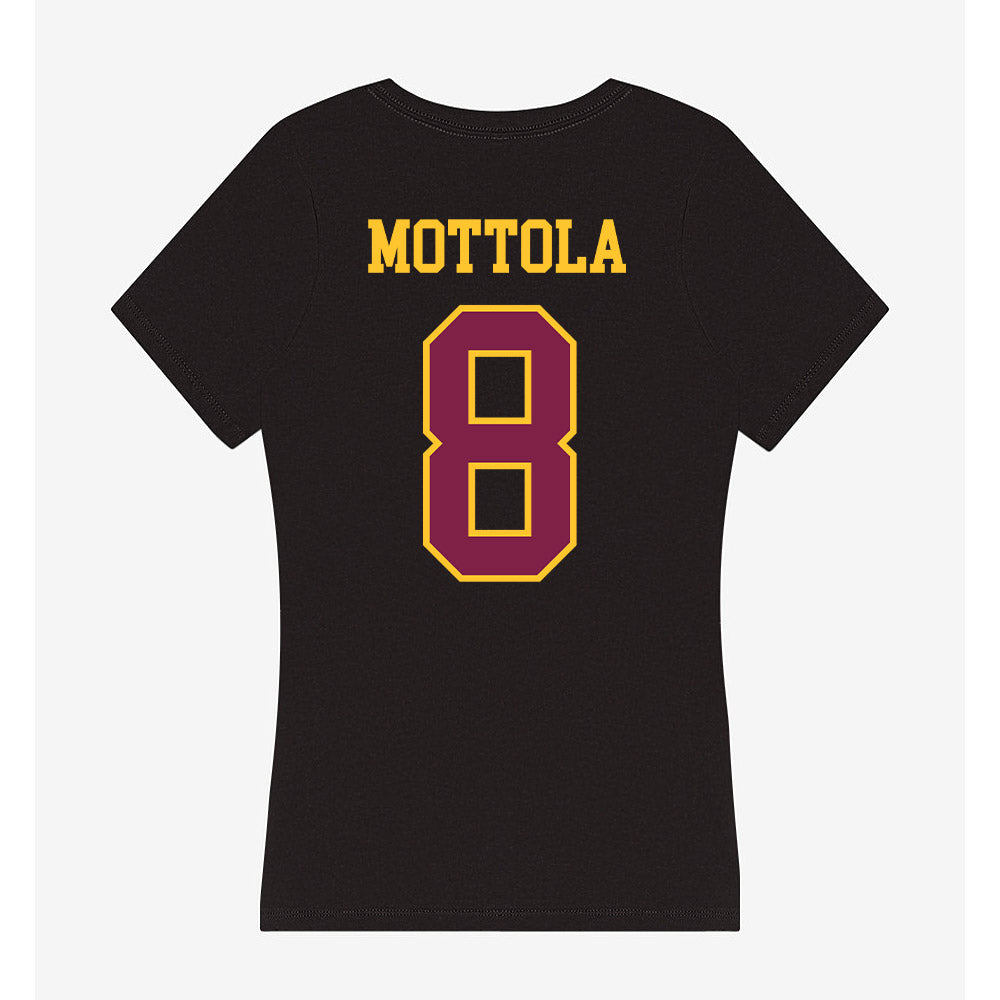 Arizona State - NCAA Women's Volleyball : Elle Mottola - Women's V-Neck T-Shirt-1