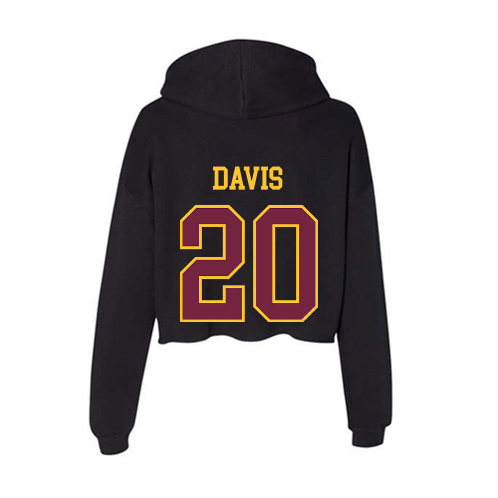 Arizona State - NCAA Softball : Takyla Davis - Classic Shersey Women's Crop Fleece Hooded Sweatshirt-1