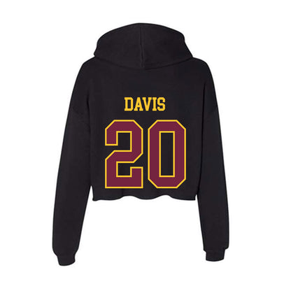 Arizona State - NCAA Softball : Takyla Davis - Classic Shersey Women's Crop Fleece Hooded Sweatshirt-1