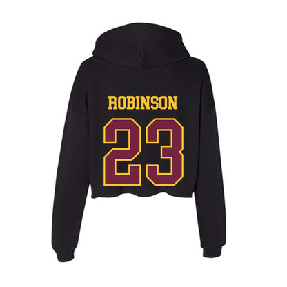 Arizona State - NCAA Football : Demarius Robinson - Classic Shersey Women's Crop Fleece Hooded Sweatshirt-1