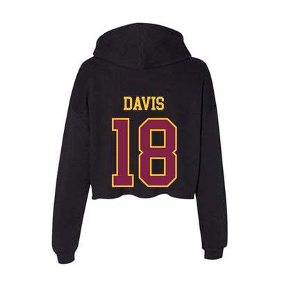 Arizona State - NCAA Football : Ramere Davis - Women's Crop Fleece Hoodie-1