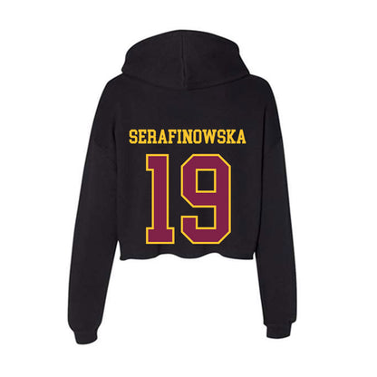 Arizona State - NCAA Women's Volleyball : Antonina Serafinowska - Women's Crop Fleece Hooded Sweatshirt-1