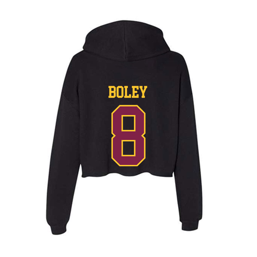 Arizona State - NCAA Football : Cutter Boley - Women's Crop Fleece Hoodie-1