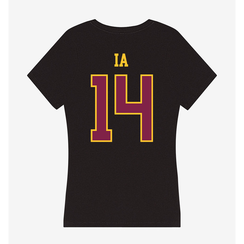 Arizona State - NCAA Football : AJ Ia - Women's V-Neck T-Shirt-1