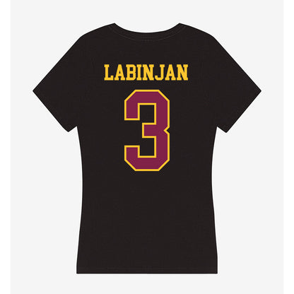 Arizona State - NCAA Women's Volleyball : Ziva Labinjan - Women's V-Neck T-Shirt-1