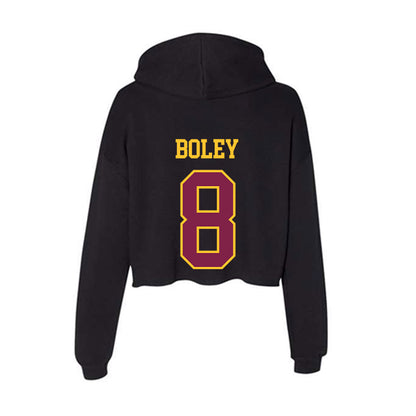 Arizona State - NCAA Football : Cutter Boley - Women's Crop Fleece Hoodie-1