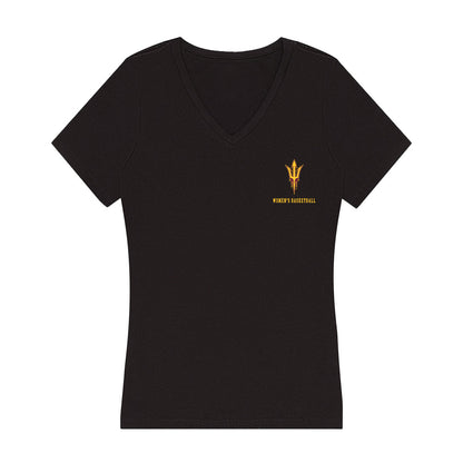 Arizona State - NCAA Women's Basketball : Amaya Williams - Classic Shersey Women's V-Neck T-Shirt-0