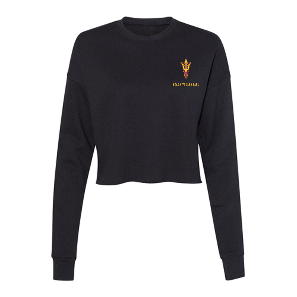 Arizona State - NCAA Beach Volleyball : Reagan Hope - Women's Cropped Crew Fleece-0