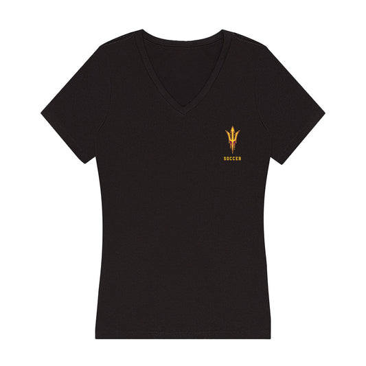 Arizona State - NCAA Women's Soccer : Addison Baltodano - Women's V-Neck T-Shirt-0