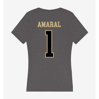 Wake Forest - NCAA Women's Soccer : Valentina Amaral - Women's V-Neck T-Shirt-1