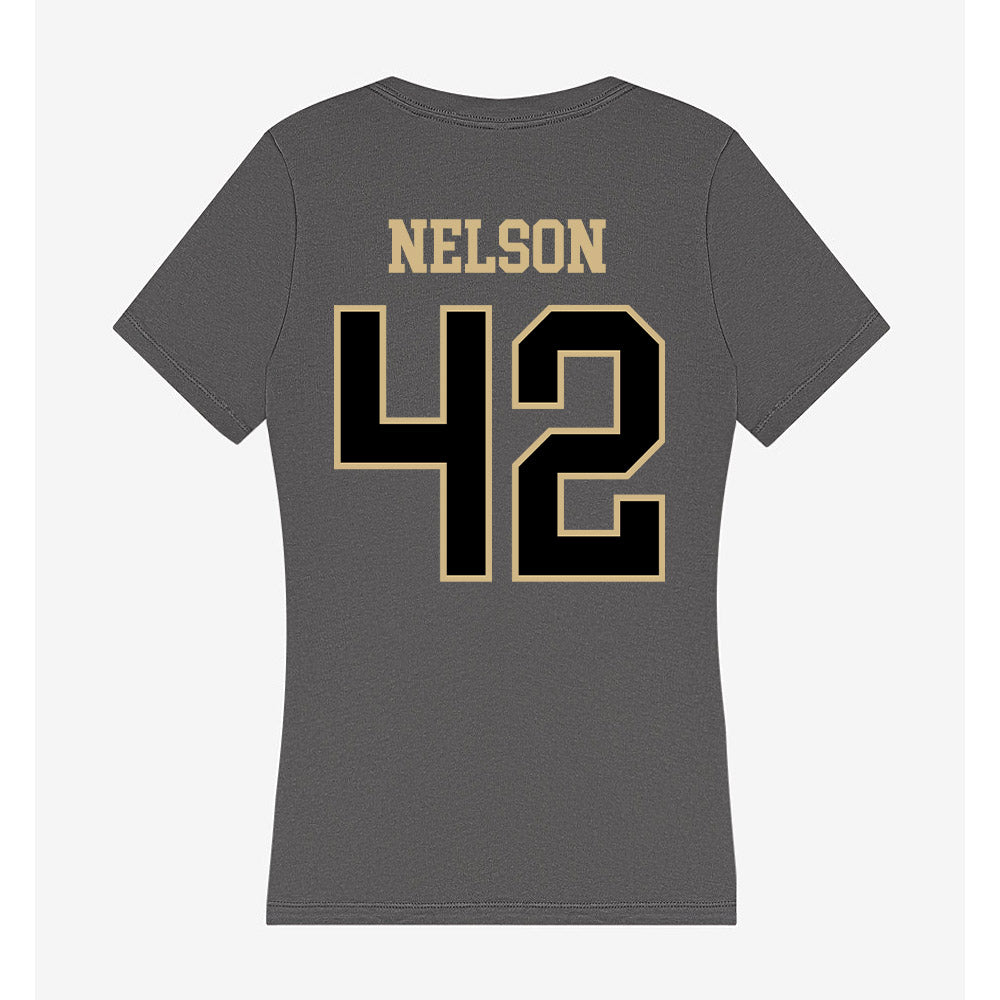 Wake Forest - NCAA Football : Isaac Nelson - Women's V-Neck T-Shirt-1