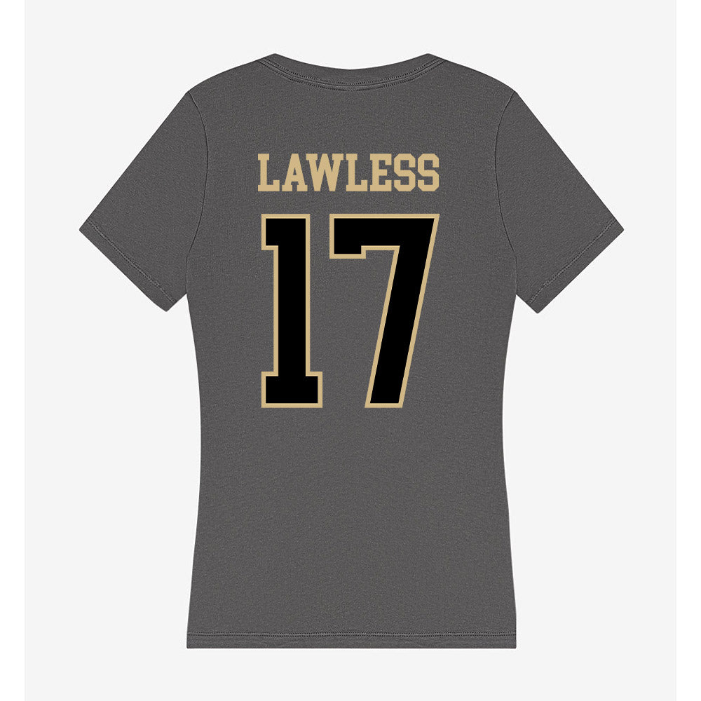 Wake Forest - NCAA Football : Grant Lawless - Women's V-Neck T-Shirt-1