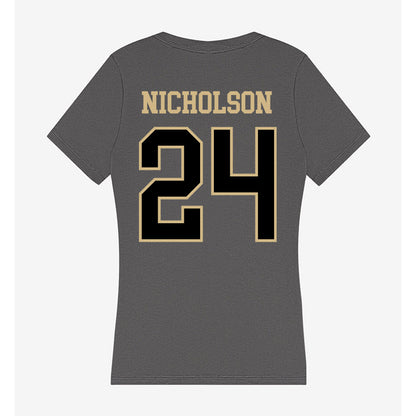 Wake Forest - NCAA Baseball : Grant Nicholson - Women's V-Neck T-Shirt-1