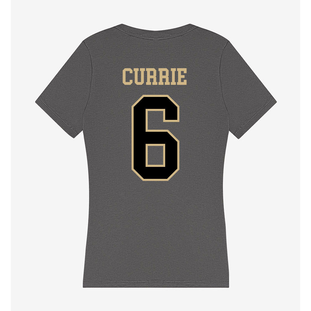 Wake Forest - NCAA Men's Soccer : Lorenze Currie - Women's V-Neck T-Shirt-1