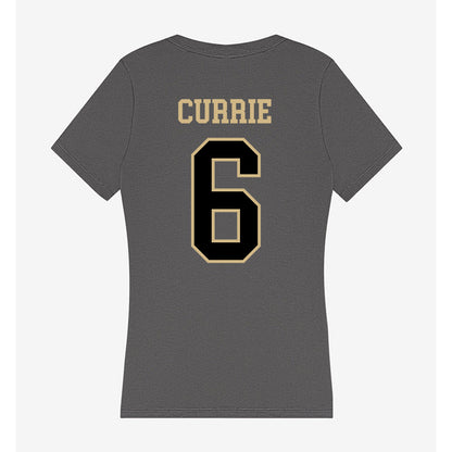 Wake Forest - NCAA Men's Soccer : Lorenze Currie - Women's V-Neck T-Shirt-1