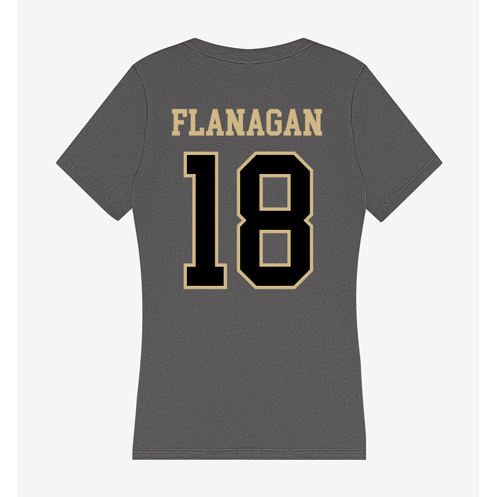 Wake Forest - NCAA Women's Soccer : Allie Flanagan - Women's V-Neck T-Shirt-1