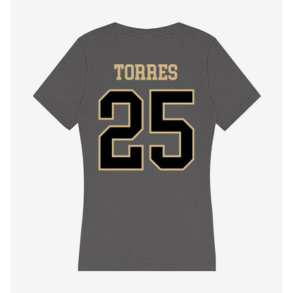 Wake Forest - NCAA Baseball : Boston Torres - Women's V-Neck T-Shirt-1