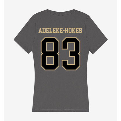 Wake Forest - NCAA Football : Kobe Adeleke-Hokes - Women's V-Neck T-Shirt-1