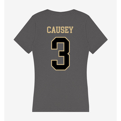 Wake Forest - NCAA Football : Bernard Causey - Women's V-Neck T-Shirt-1