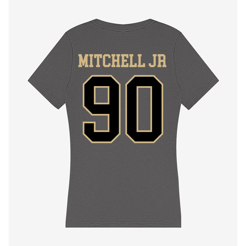 Wake Forest - NCAA Football : Sydir Mitchell jr - Women's V-Neck T-Shirt-1