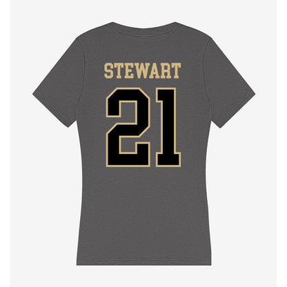 Wake Forest - NCAA Women's Volleyball : Lyla Stewart - Women's V-Neck T-Shirt-1