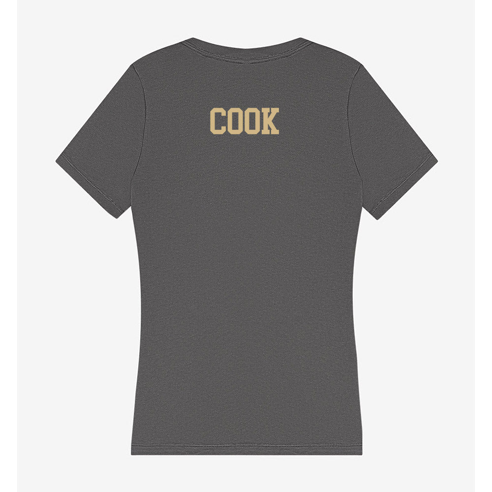 Wake Forest - NCAA Men's Golf : Maddux Cook - Women's V-Neck T-Shirt-1
