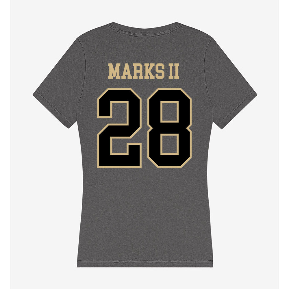 Wake Forest - NCAA Football : Aj Marks II - Women's V-Neck T-Shirt-1