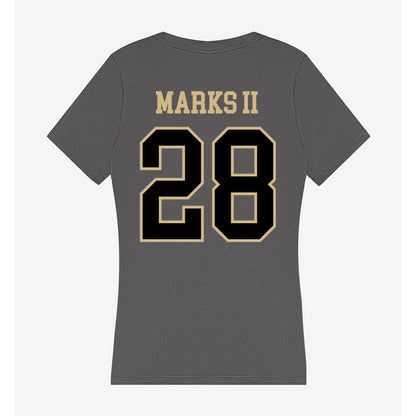 Wake Forest - NCAA Football : Aj Marks II - Women's V-Neck T-Shirt-1