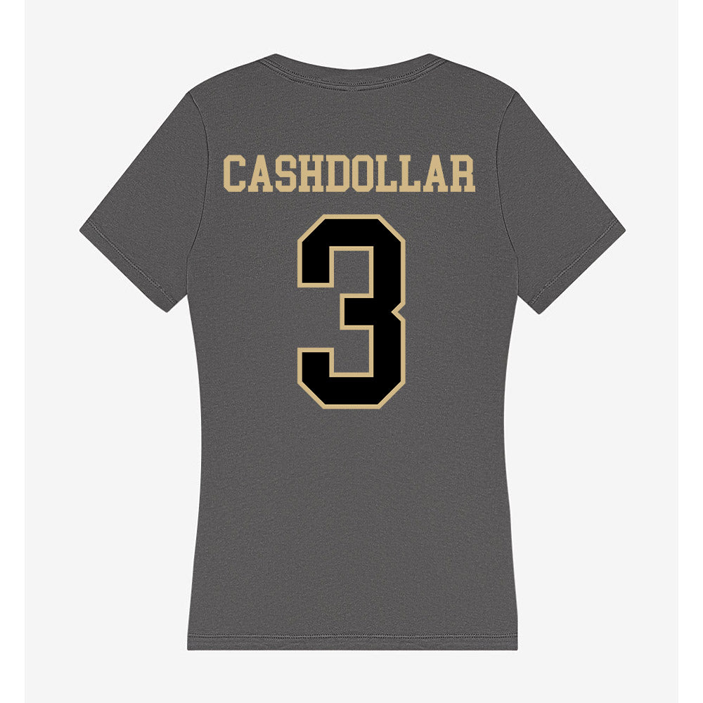 Wake Forest - NCAA Women's Basketball : Alexis Cashdollar - Women's V-Neck T-Shirt-1