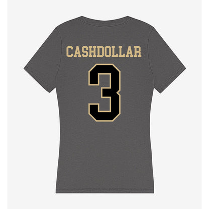 Wake Forest - NCAA Women's Basketball : Alexis Cashdollar - Women's V-Neck T-Shirt-1