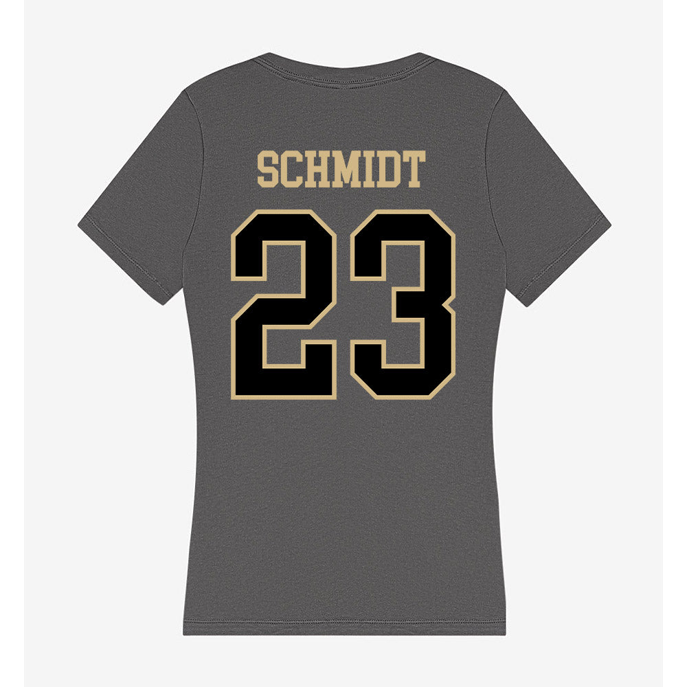 Wake Forest - NCAA Women's Soccer : Allie Schmidt - Women's V-Neck T-Shirt-1