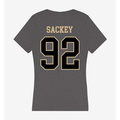 Wake Forest - NCAA Football : Sefa Sackey - Women's V-Neck T-Shirt-1