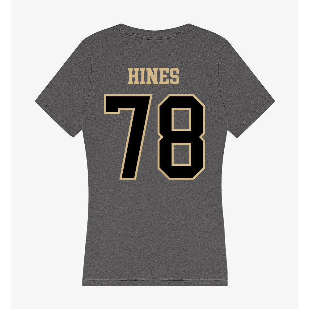 Wake Forest - NCAA Football : Jack Hines - Women's V-Neck T-Shirt-1