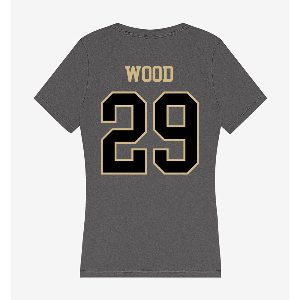 Wake Forest - NCAA Baseball : Tyler Wood - Women's V-Neck T-Shirt-1