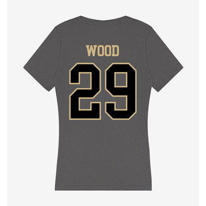 Wake Forest - NCAA Baseball : Tyler Wood - Women's V-Neck T-Shirt-1