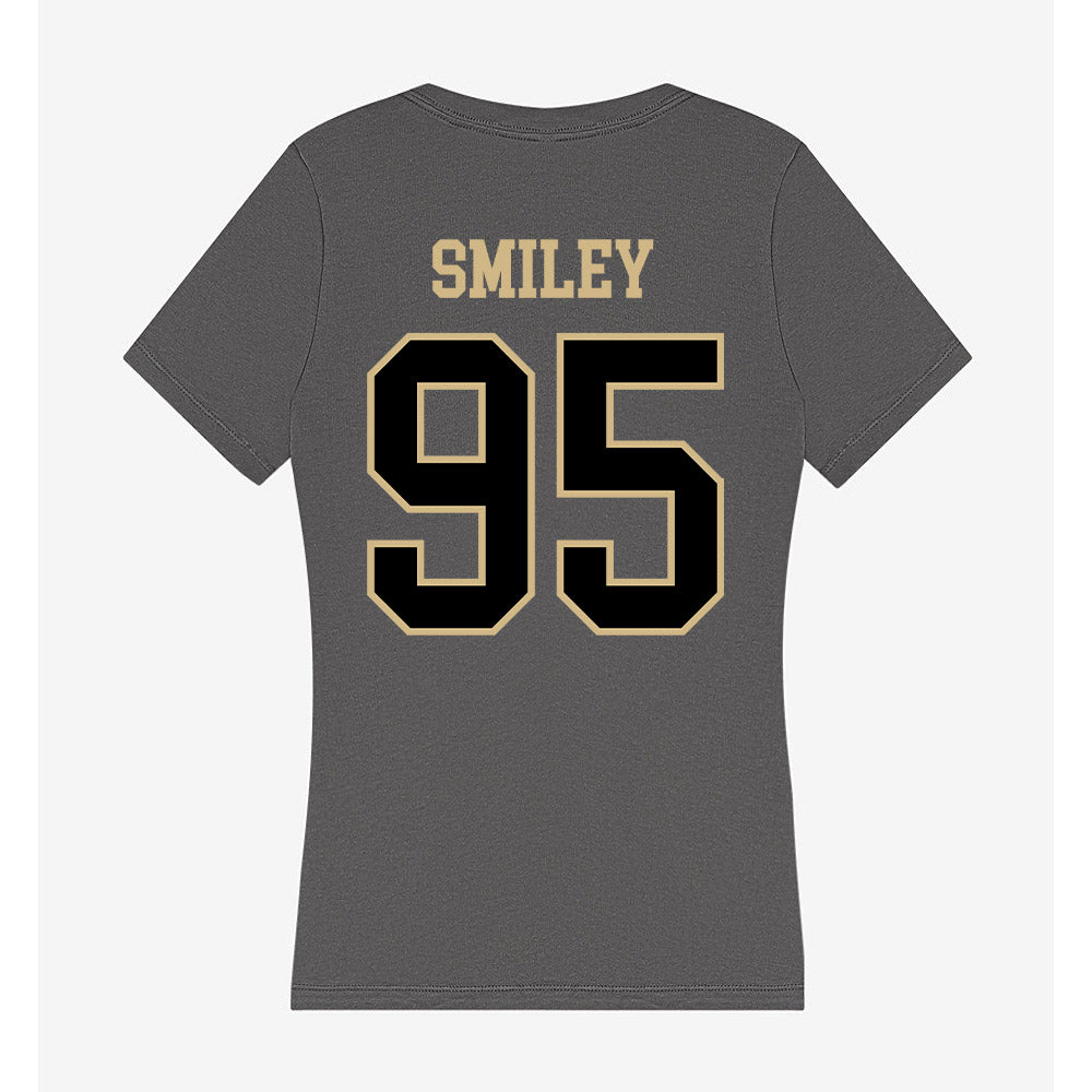 Wake Forest - NCAA Football : Brandon Smiley - Women's V-Neck T-Shirt-1