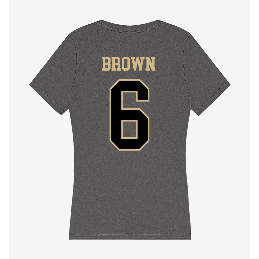 Wake Forest - NCAA Women's Soccer : Dempsey Brown - Women's V-Neck T-Shirt-1