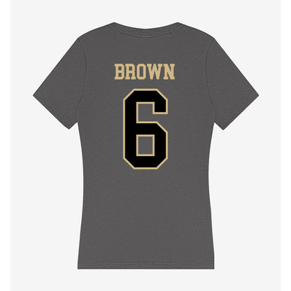 Wake Forest - NCAA Women's Soccer : Dempsey Brown - Women's V-Neck T-Shirt-1