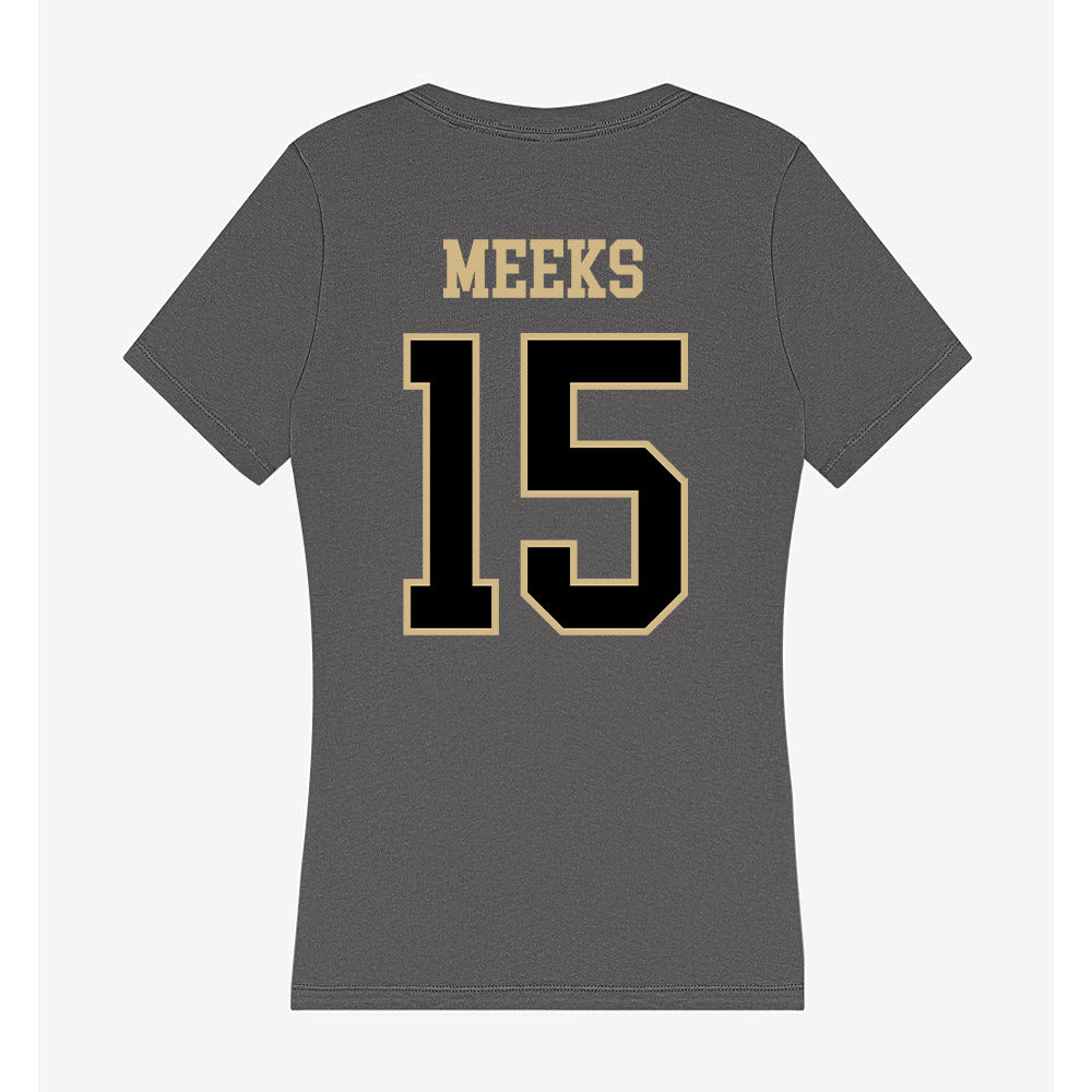 Wake Forest - NCAA Football : Antonio Meeks - Women's V-Neck T-Shirt-1