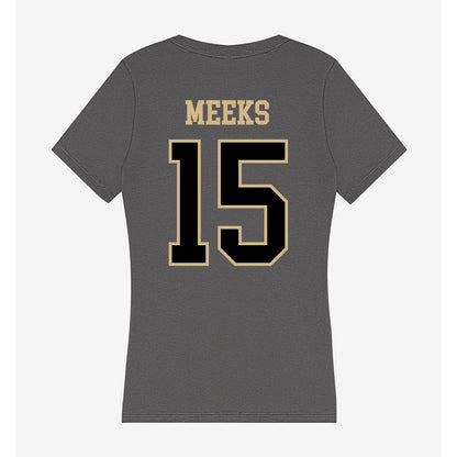 Wake Forest - NCAA Football : Antonio Meeks - Women's V-Neck T-Shirt-1