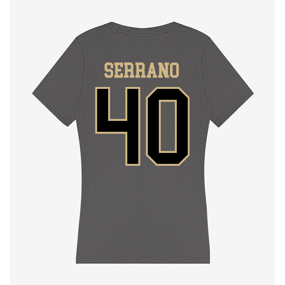Wake Forest - NCAA Baseball : Jordan Serrano - Women's V-Neck T-Shirt-1