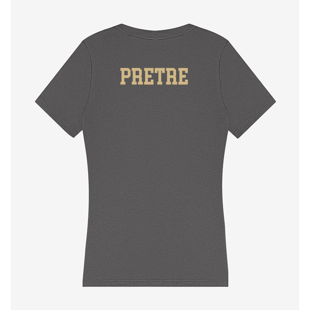 Wake Forest - NCAA Men's Track & Field : Landon Pretre - Women's V-Neck T-Shirt-1