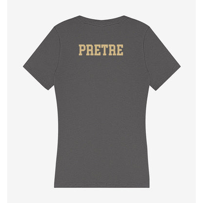 Wake Forest - NCAA Men's Track & Field : Landon Pretre - Women's V-Neck T-Shirt-1