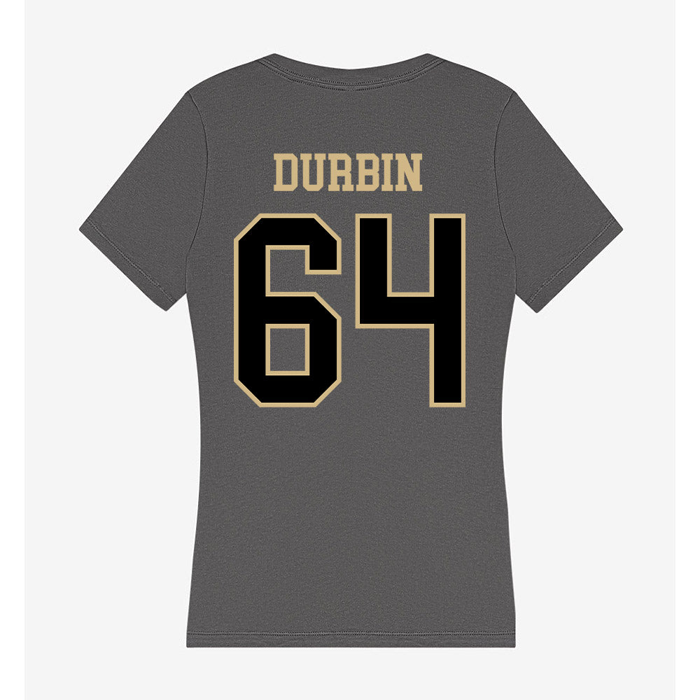 Wake Forest - NCAA Football : Dylan Durbin - Women's V-Neck T-Shirt-1