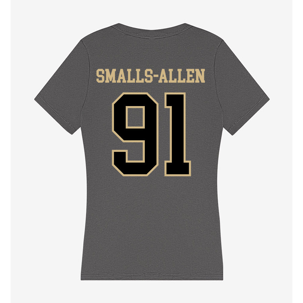 Wake Forest - NCAA Football : Lucas Smalls-Allen - Women's V-Neck T-Shirt-1