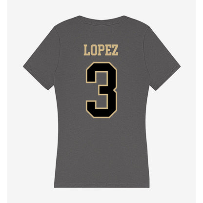 Wake Forest - NCAA Football : Gio Lopez - Women's V-Neck T-Shirt-1