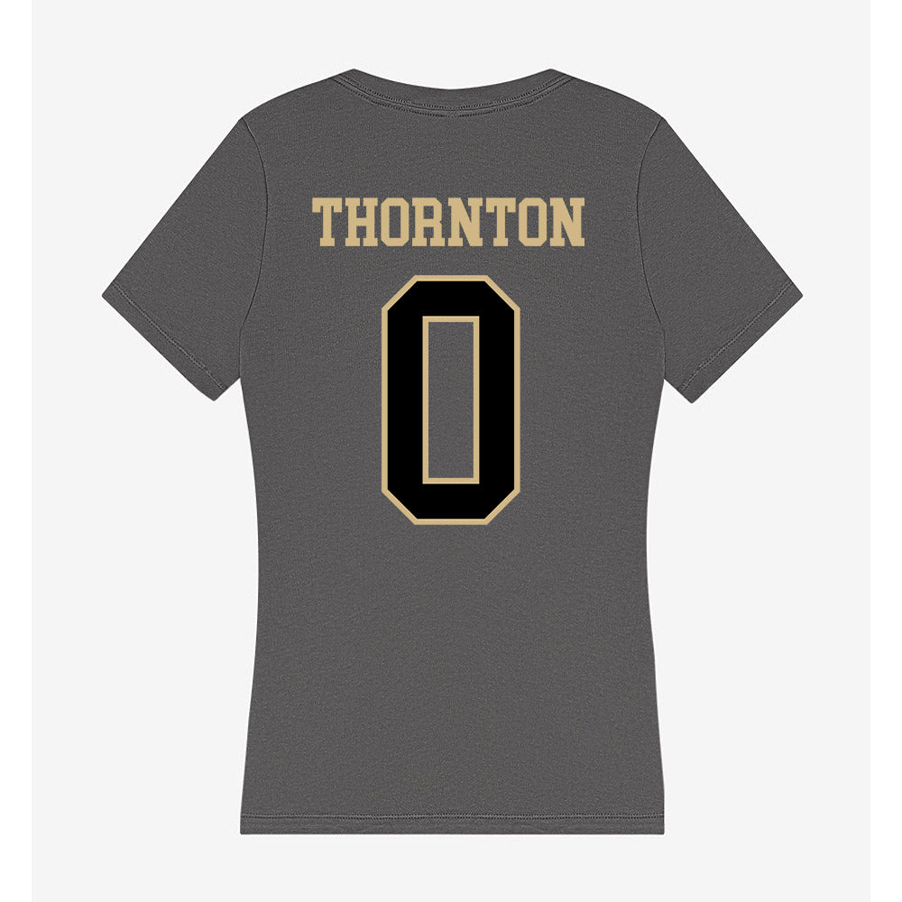 Wake Forest - NCAA Women's Soccer : Lizzie Thornton - Women's V-Neck T-Shirt-1