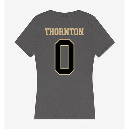 Wake Forest - NCAA Women's Soccer : Lizzie Thornton - Women's V-Neck T-Shirt-1