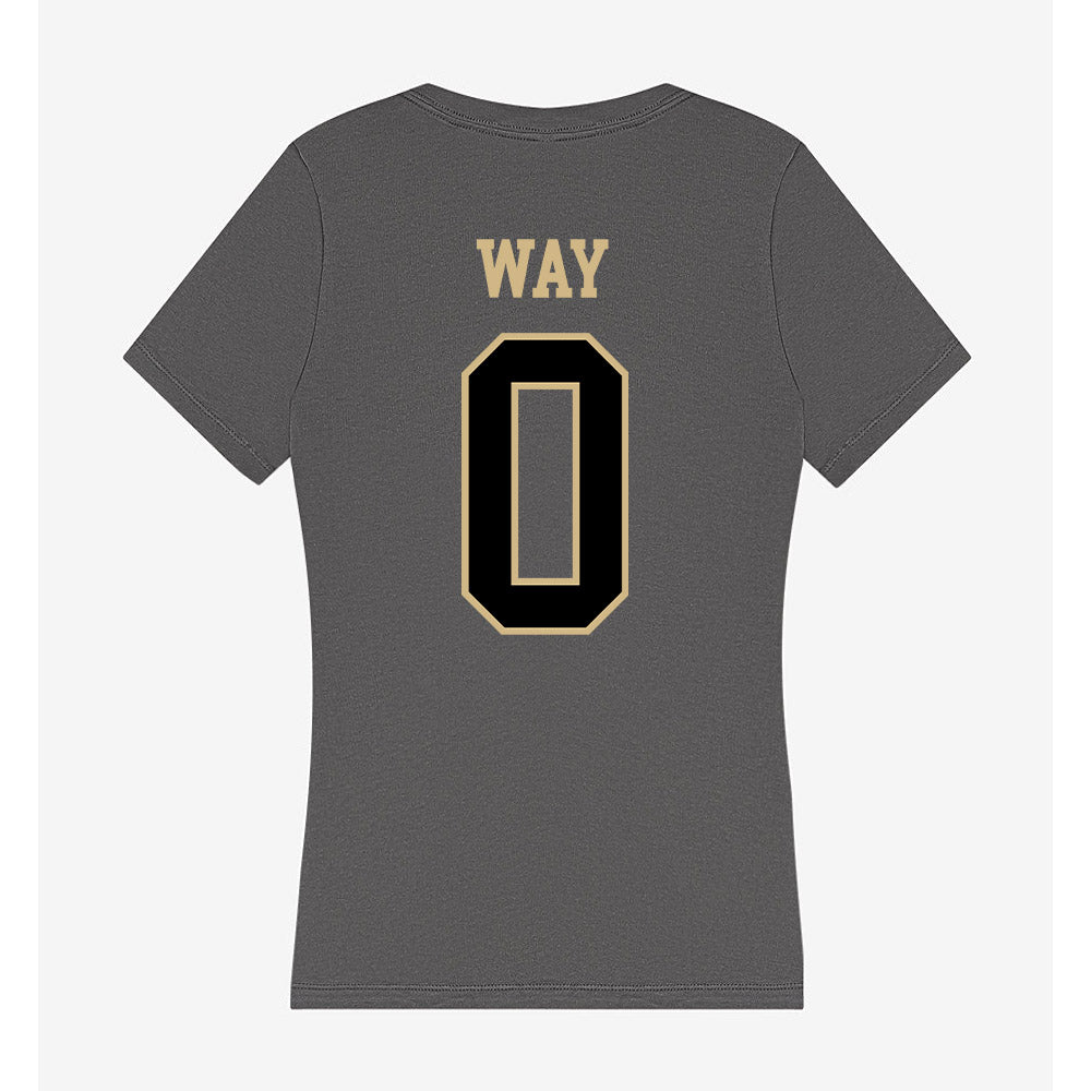 Wake Forest - NCAA Football : Will Way - Women's V-Neck T-Shirt-1